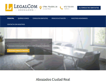 Tablet Screenshot of abogadosciudadreal.net